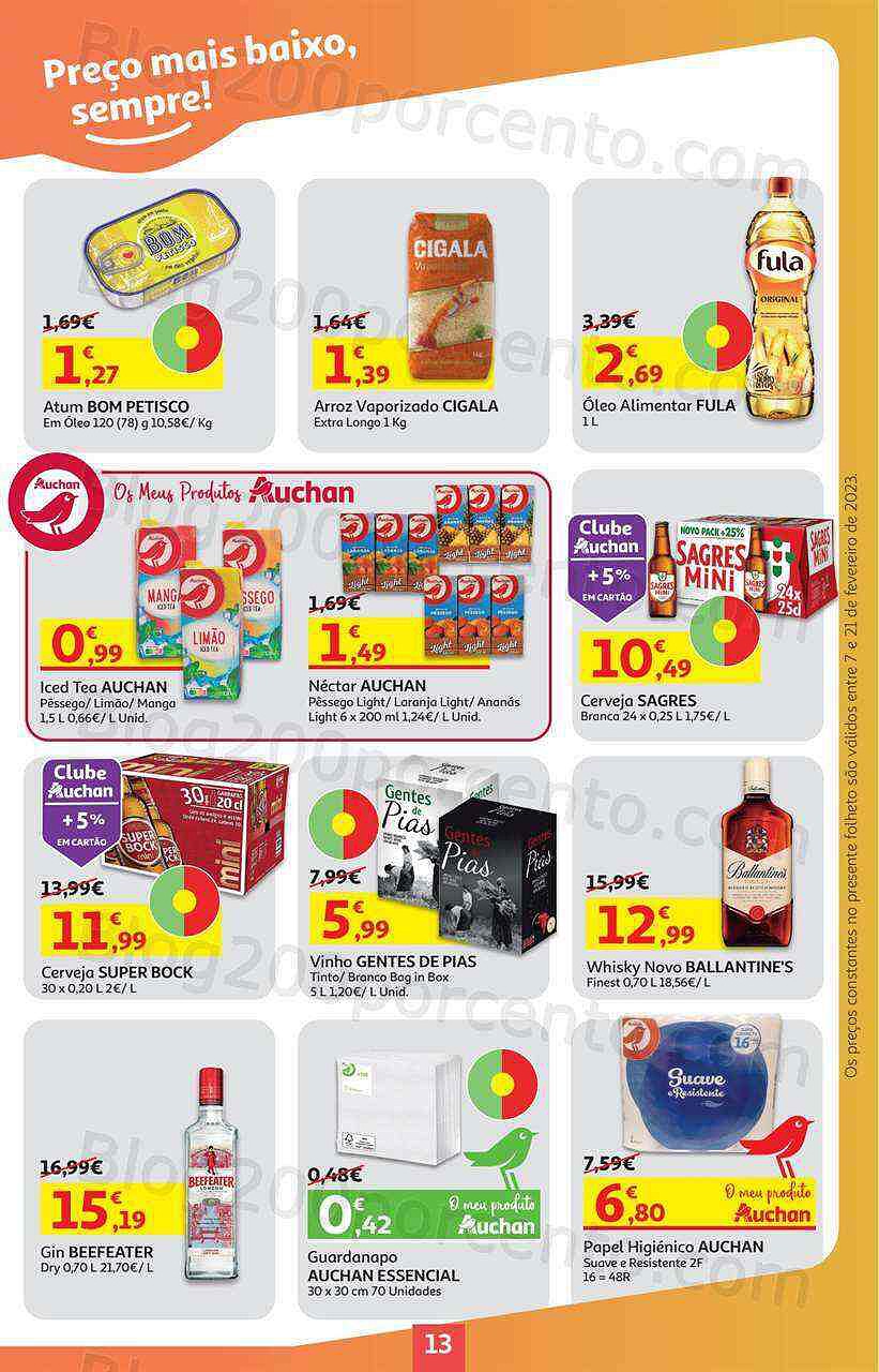 Antevisão Folheto AUCHAN Feira QEV + Promoções de 7 a 21 fevereiro