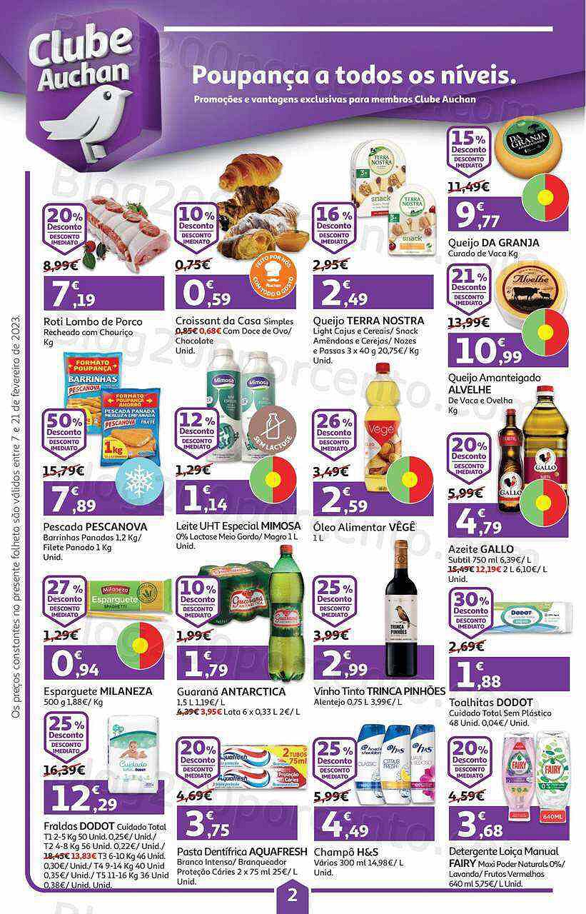 Antevisão Folheto AUCHAN Feira QEV + Promoções de 7 a 21 fevereiro