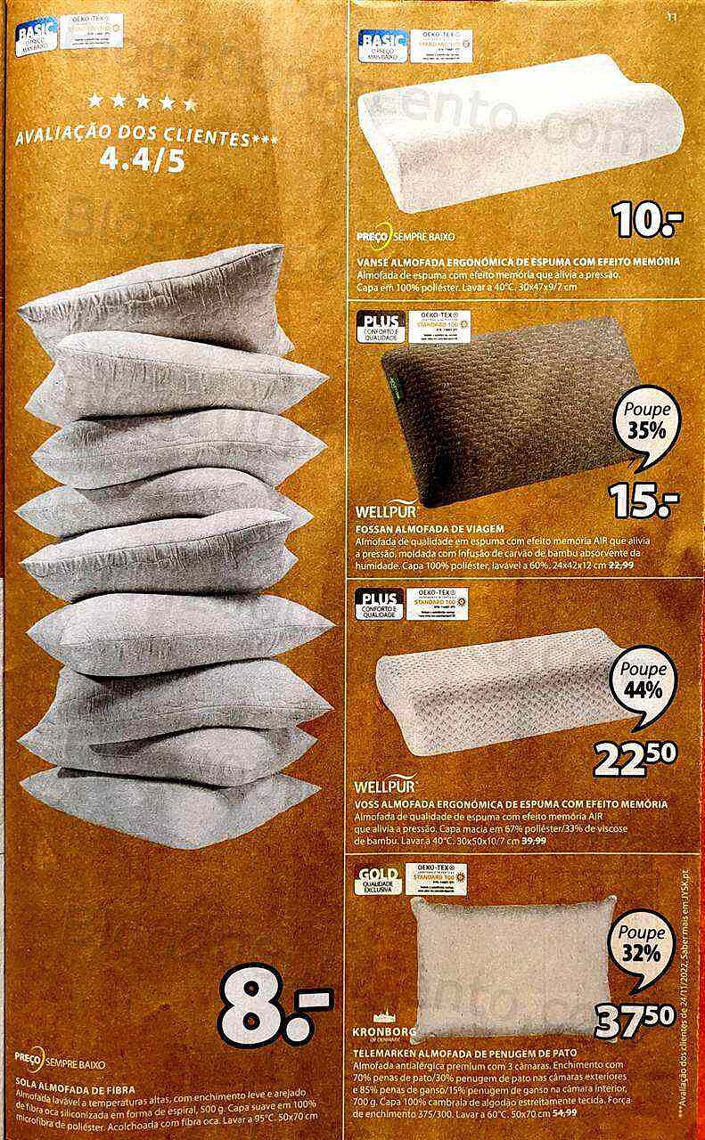 Antevisão Folheto JYSK Promoções de 9 fevereiro a 8 março