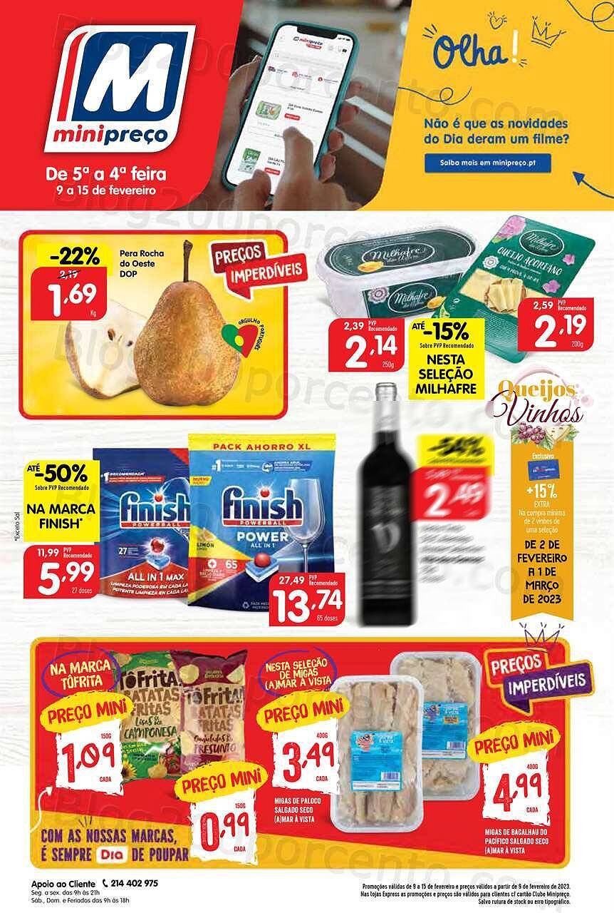 Antevisão Folheto MINIPREÇO Promoções de 9 a 15 fevereiro