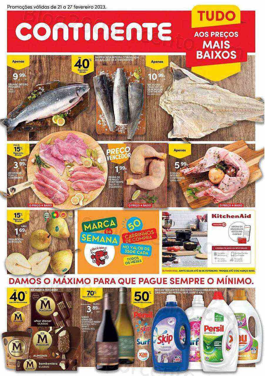 Antevisão Folheto CONTINENTE Modelo - Hiper Promoções de 21 a 27 fevereiro