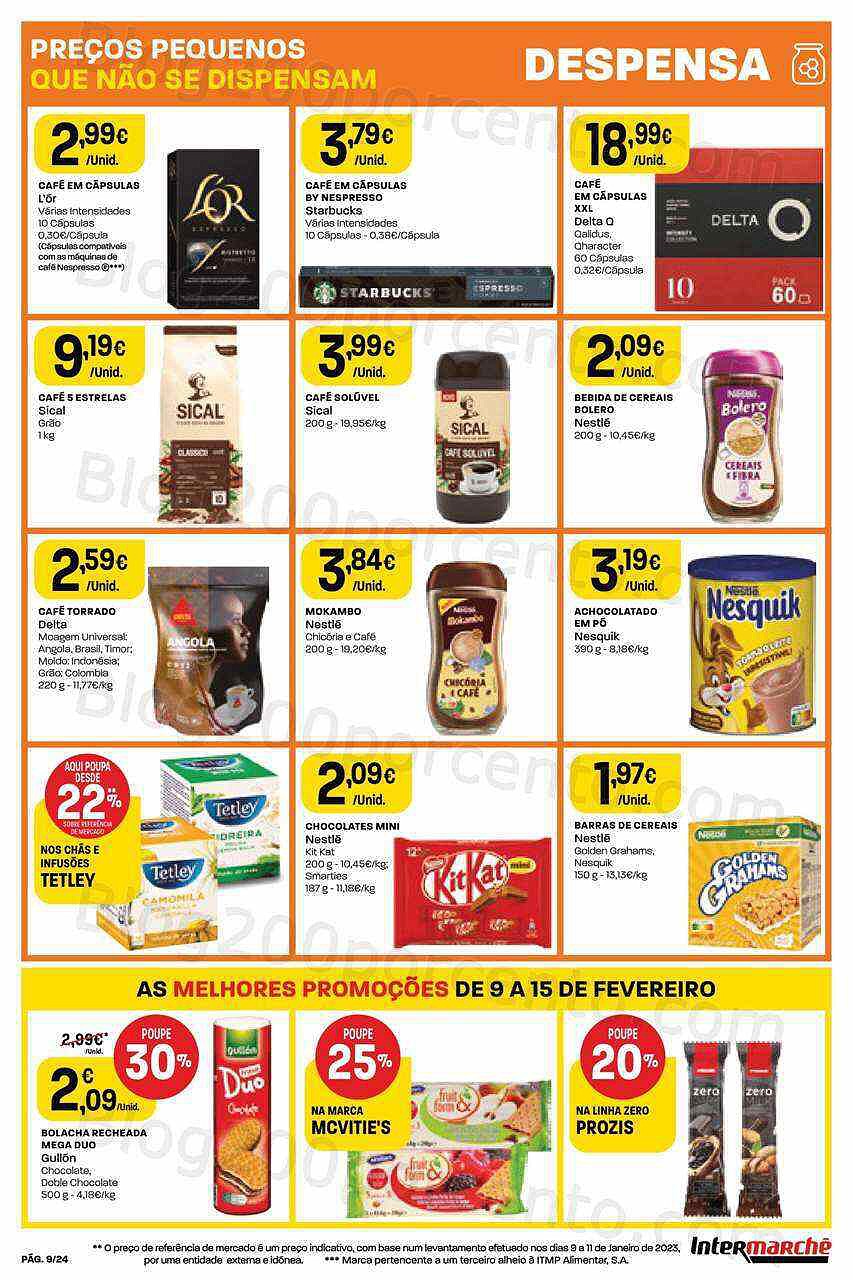 Antevisão Folheto INTERMARCHÉ Contact Promoções de 9 a 15 fevereiro