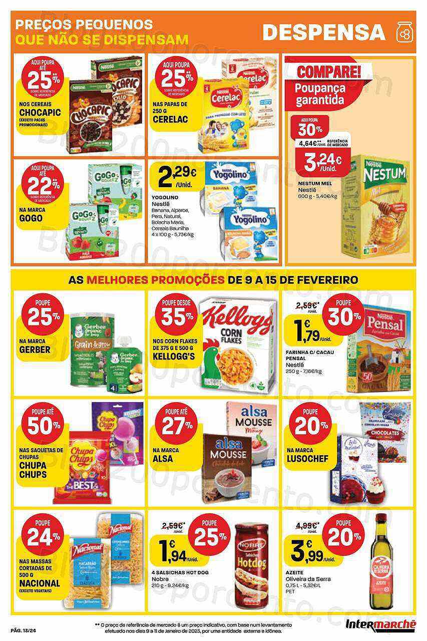 Antevisão Folheto INTERMARCHÉ Contact Promoções de 9 a 15 fevereiro