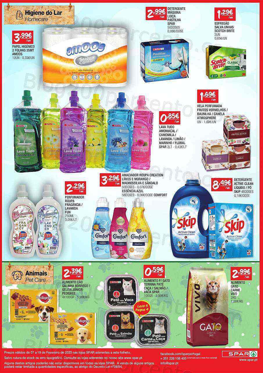 Antevisão Folheto SPAR Promoções de 7 a 19 fevereiro