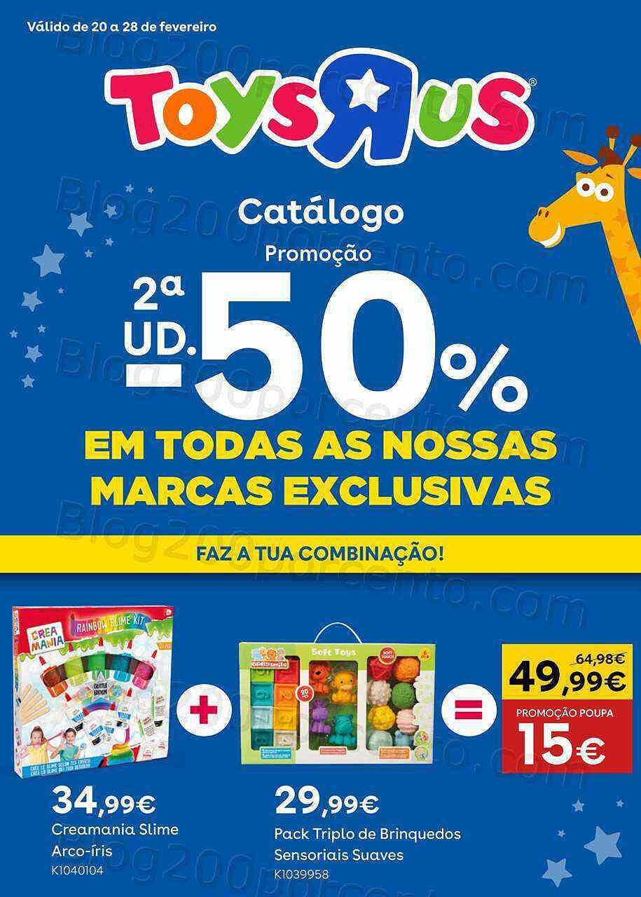 Antevisão Folheto TOYSRUS Promoçõeśde 20 a 28 fevereiro