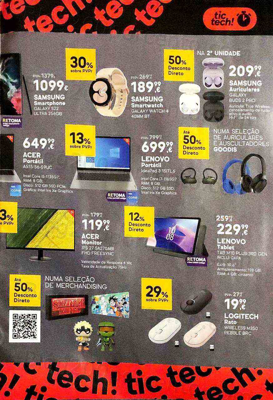 Antevisão Folheto WORTEN Tic Tech Promoções de 2 a 6 fevereiro