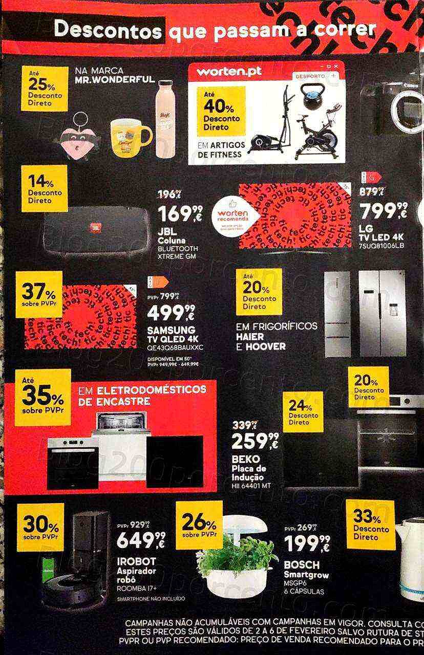 Antevisão Folheto WORTEN Tic Tech Promoções de 2 a 6 fevereiro