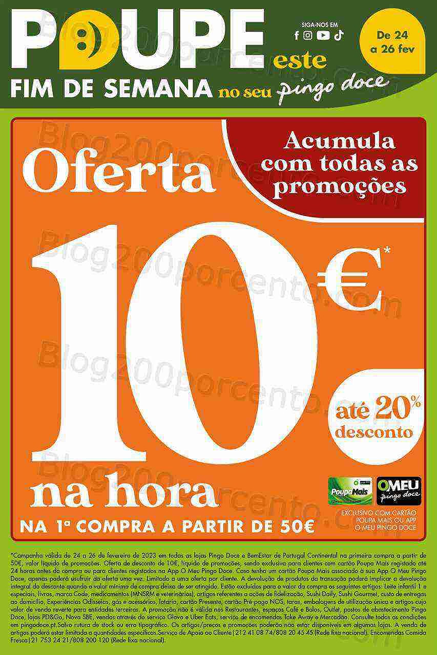 Antevisão Folheto PINGO DOCE lojas Norte Fim de Semana - 24 a 26 fevereiro
