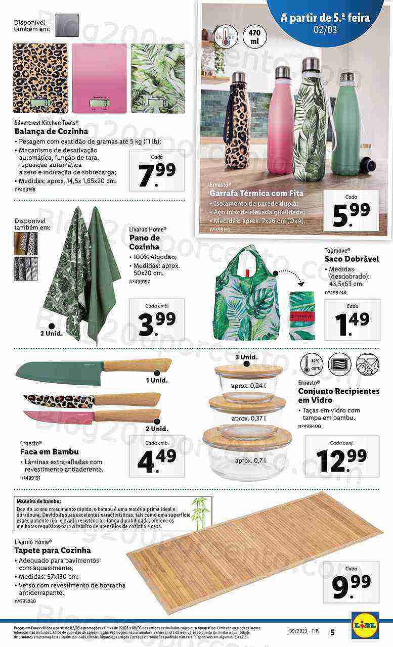 Antevisão Folheto LIDL Bazar Promoções a partir de 2 março