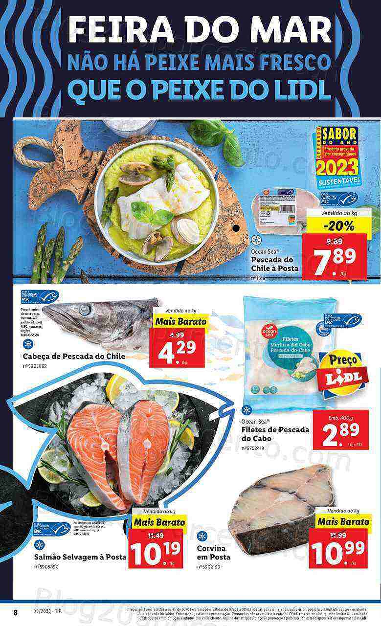 Antevisão Folheto LIDL Especial Feira do Mar Promoções de 2 a 8 março