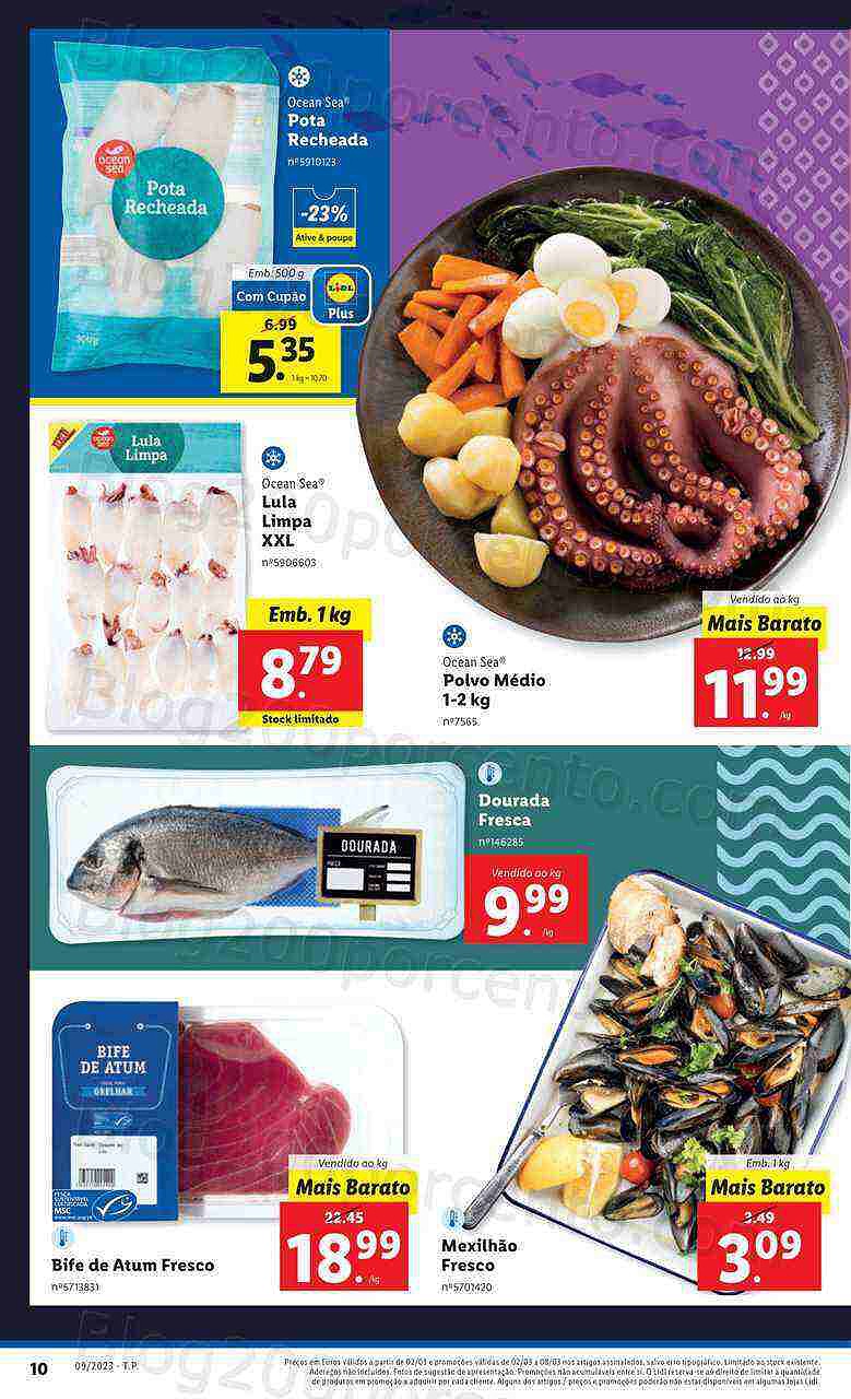 Antevisão Folheto LIDL Especial Feira do Mar Promoções de 2 a 8 março