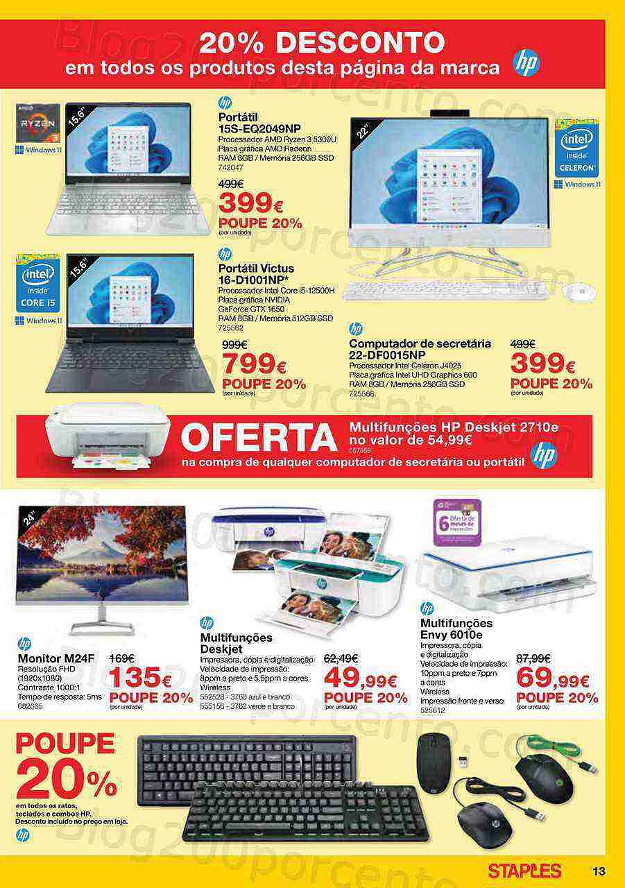 Antevisão Folheto STAPLES Promoções de 27 fevereiro a 30 março