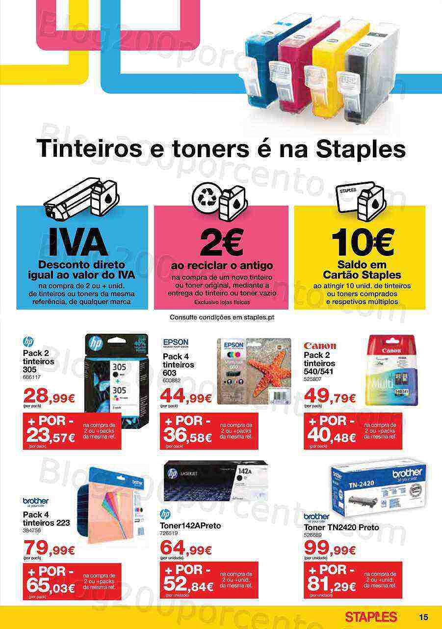 Antevisão Folheto STAPLES Promoções de 27 fevereiro a 30 março