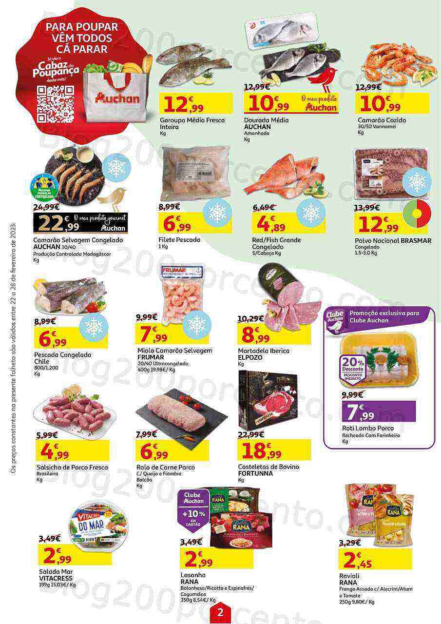 Antevisão Folheto AUCHAN Promoções de 22 a 28 fevereiro