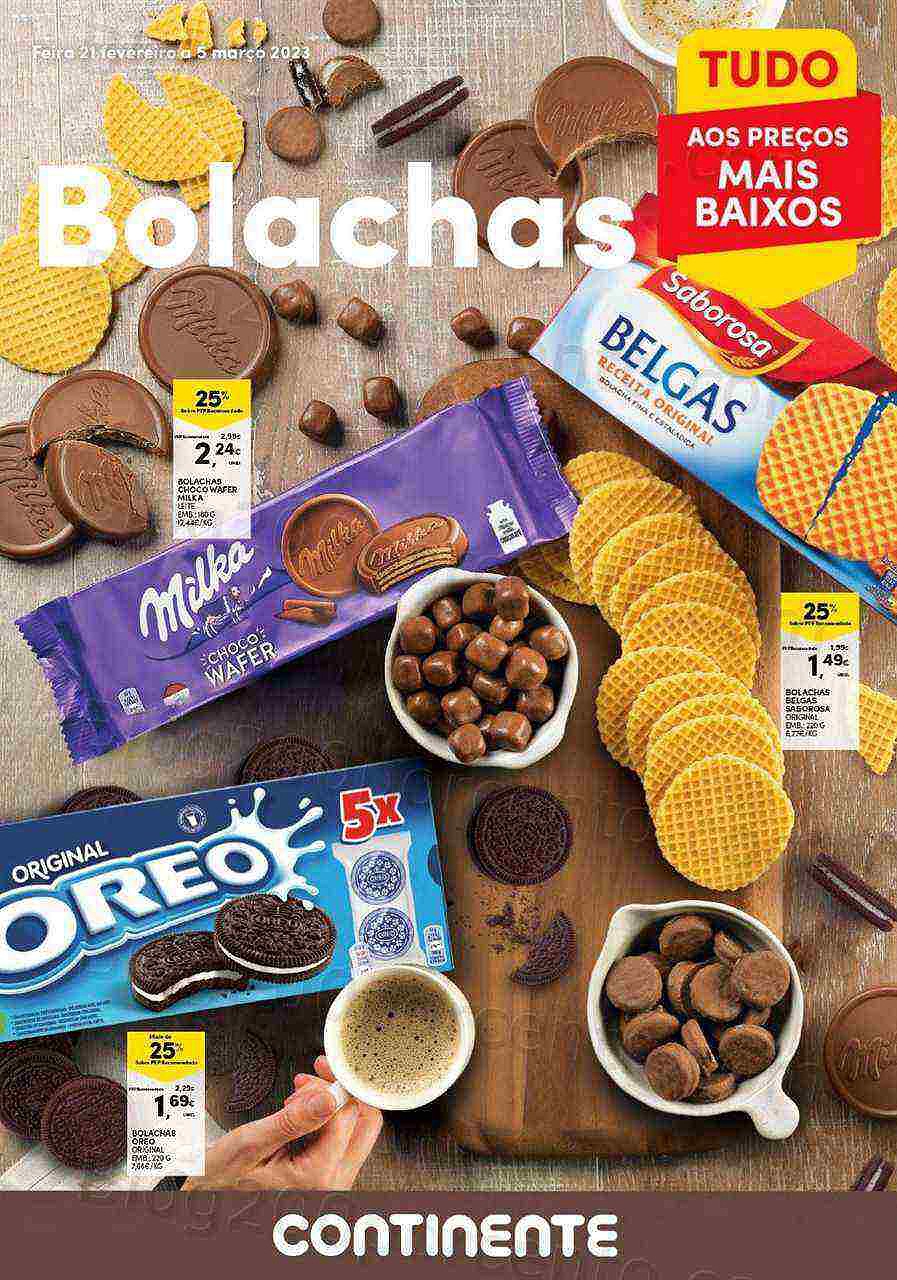 Antevisão Folheto CONTINENTE Modelo Especial Bolachas Promoções de 21 fevereiro a 5 março