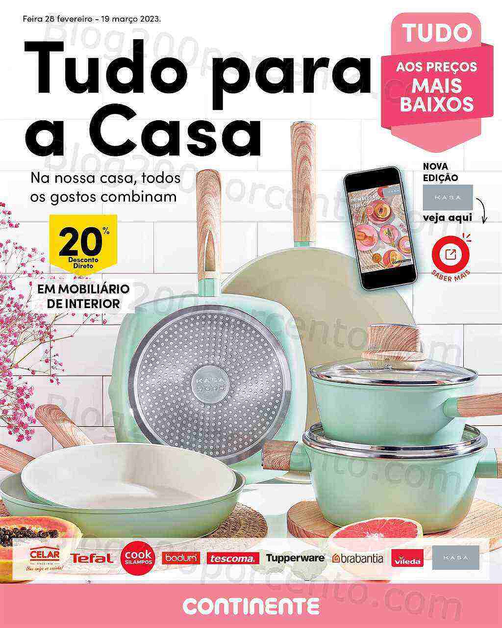 Antevisão Folheto CONTINENTE Tudo Para a Casa Promoções de 28 fevereiro a 19 março