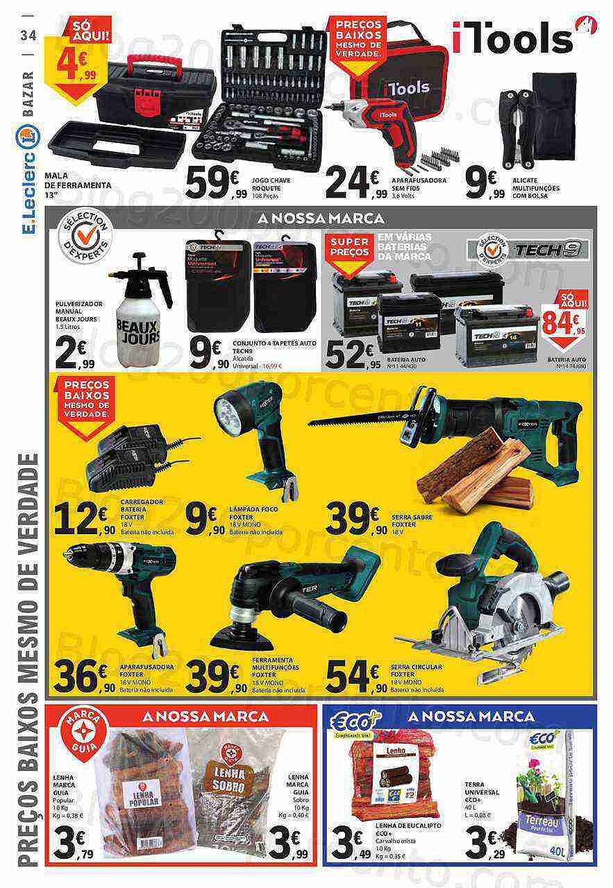 Antevisão Folheto E-LECLERC Bazar Promoções de 23 fevereiro a 1 março