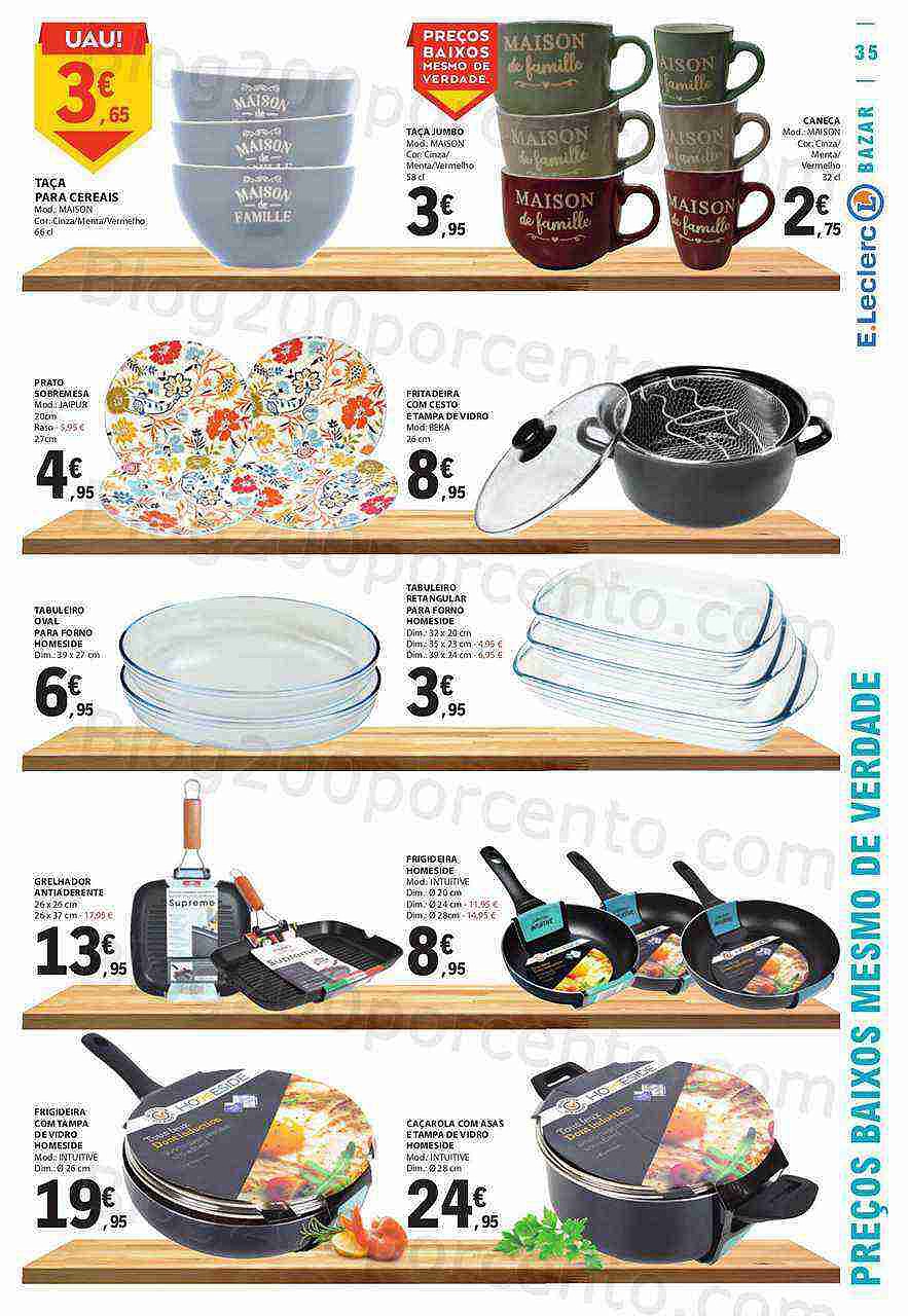 Antevisão Folheto E-LECLERC Bazar Promoções de 23 fevereiro a 1 março