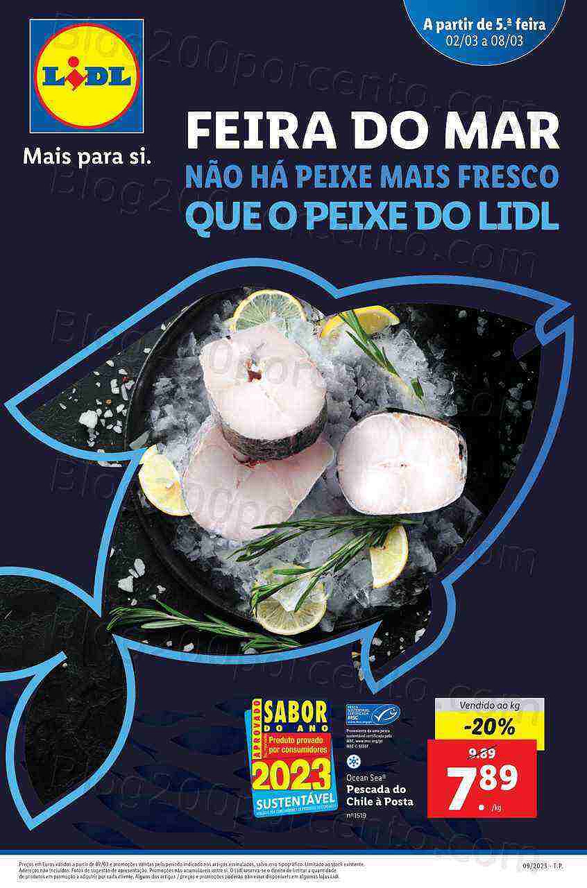 Antevisão Folheto LIDL Feira do Mar Promoções de 2 a 8 março