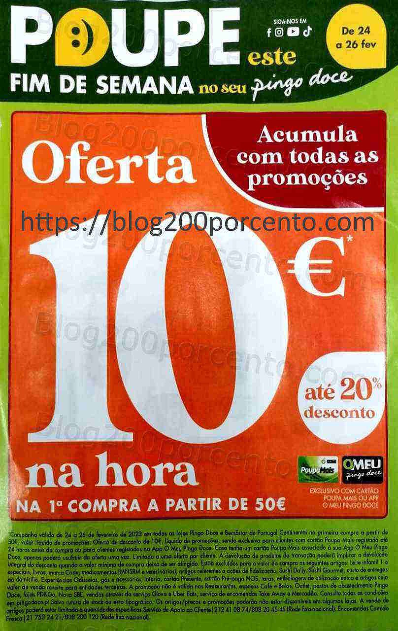 Antevisão Folheto PINGO DOCE Promoções Fim de Semana - 24 a 26 fevereiro