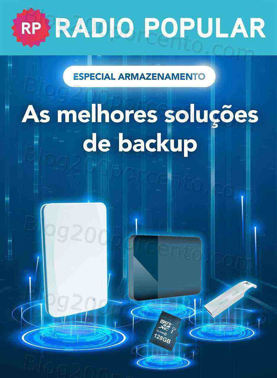 Antevisão Folheto RADIO POPULAR Especial Armazenamento Promoções até 28 fevereiro