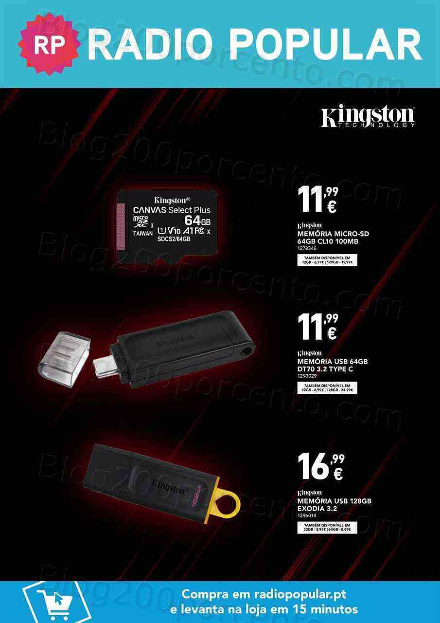 Antevisão Folheto RADIO POPULAR Especial Armazenamento Promoções até 28 fevereiro