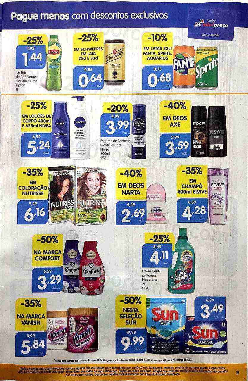 Antevisão Folheto MINIPREÇO Promoções de 9 a 15 março