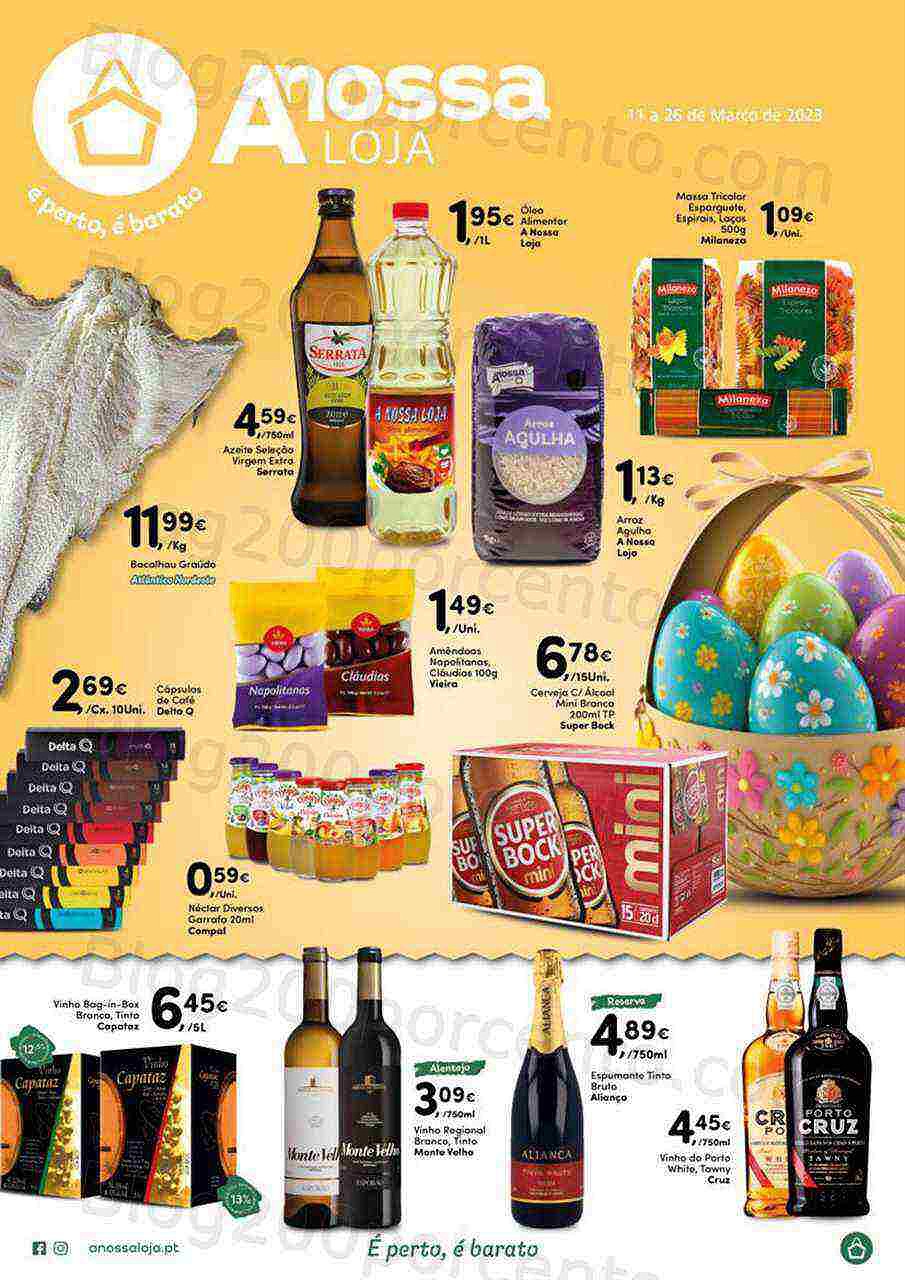 Antevisão Folheto A NOSSA LOJA Promoções de 11 a 26 março