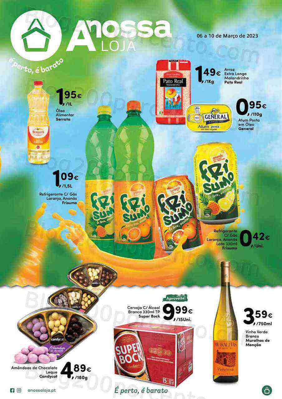 Antevisão Folheto A NOSSA LOJA Promoções de 6 a 10 março