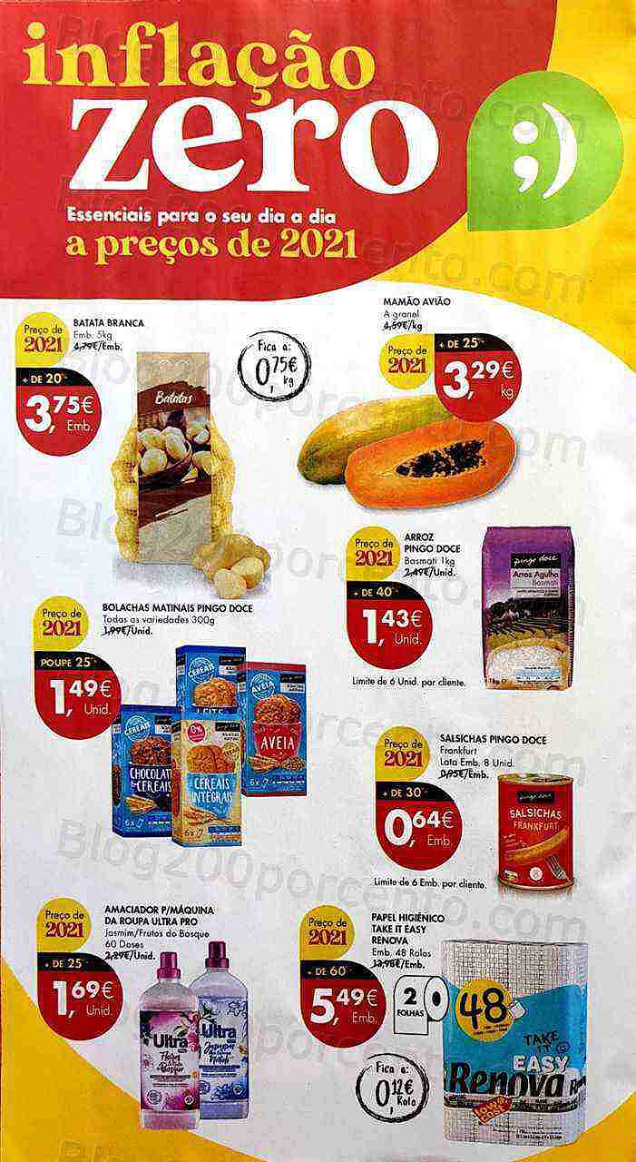 Antevisão Folheto PINGO DOCE Inflação Zero Promoções de 14 a 20 março