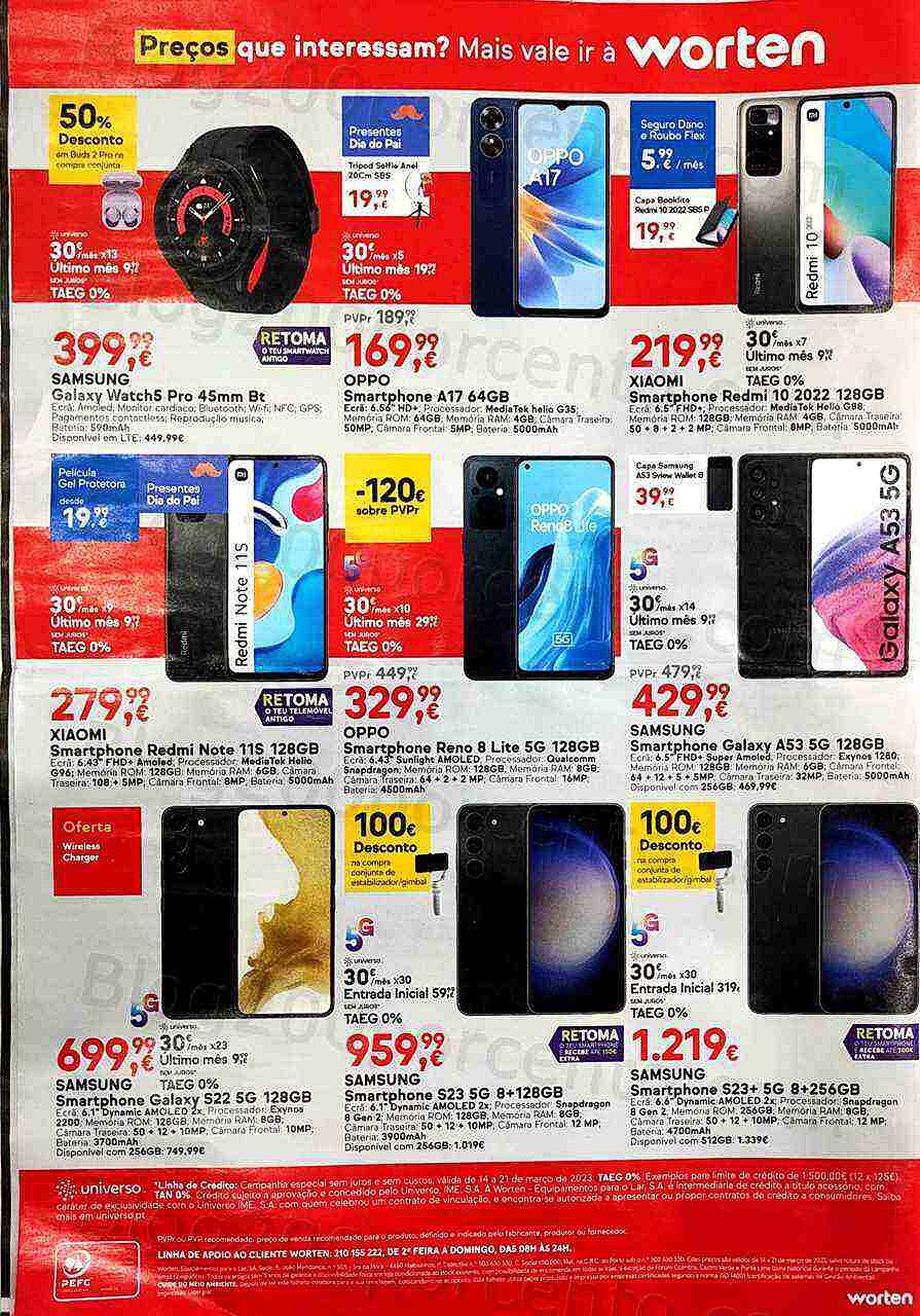 Antevisão Folheto WORTEN Promoções de 14 a 21 março