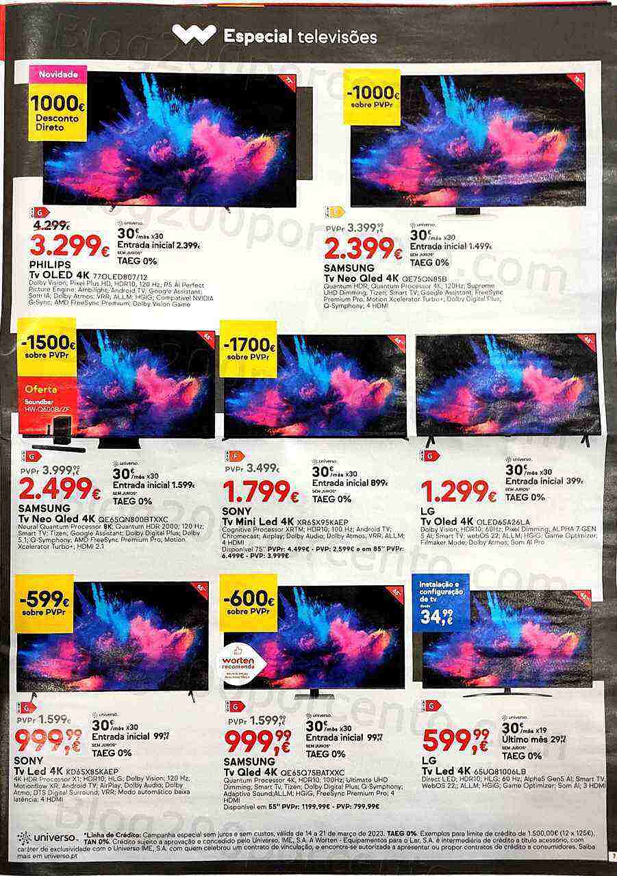 Antevisão Folheto WORTEN Promoções de 14 a 21 março