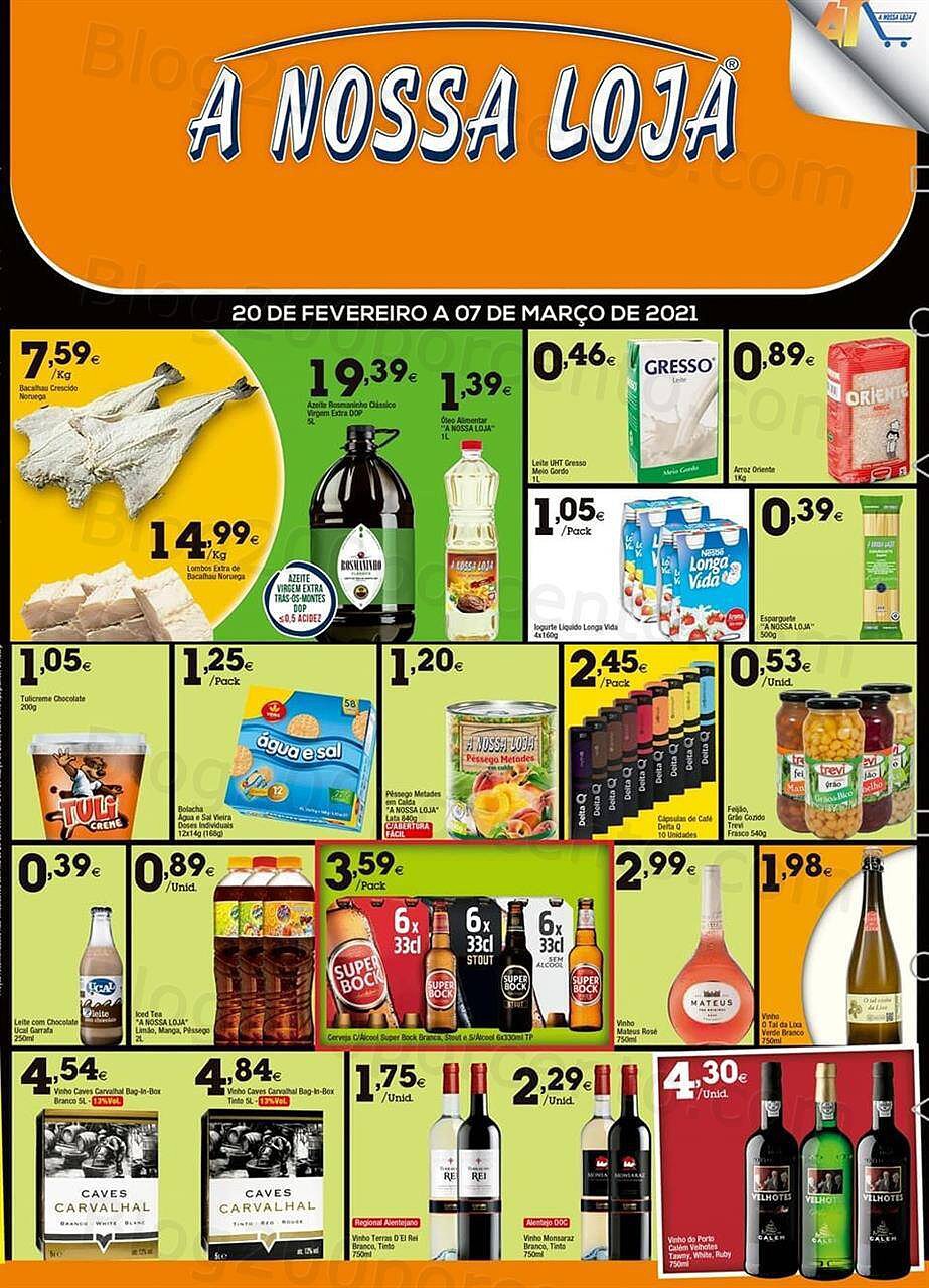 Antevisão Folheto A NOSSA LOJA Promoções de 20 fevereiro a 7 março p1.jpg