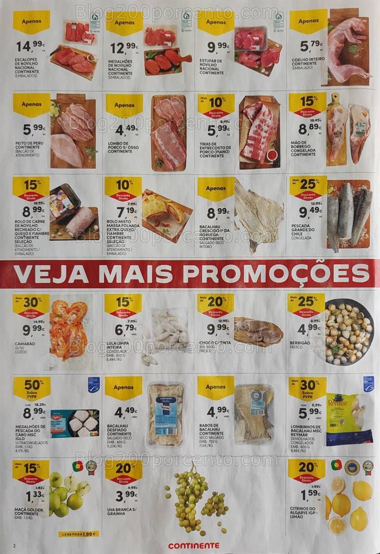 Antevisão Folheto CONTINENTE Promoções Fim de Semana - 1 a 4 março