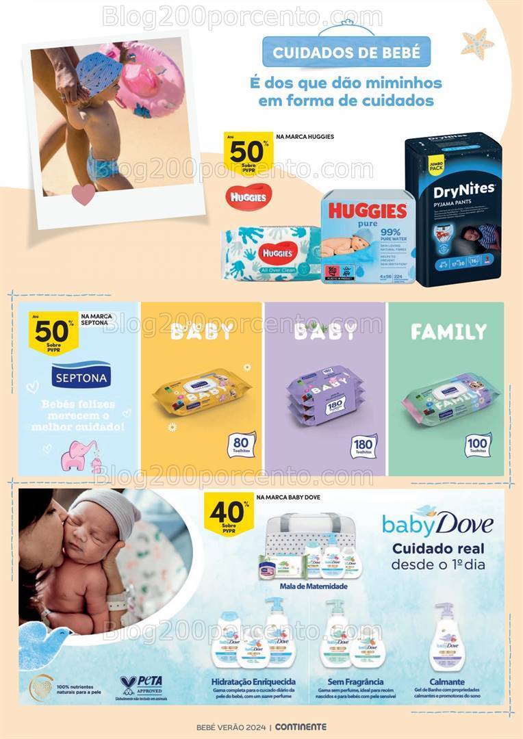 Antevisão Folheto CONTINENTE Bebé Verão Promoções de 2 a 14 julho