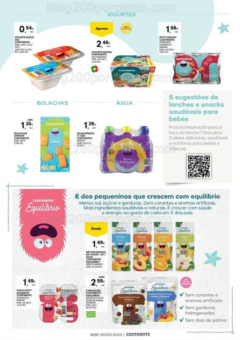 Antevisão Folheto CONTINENTE Bebé Verão Promoções de 2 a 14 julho