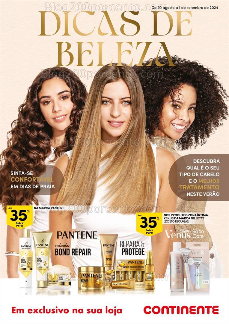 Antevisão Folheto CONTINENTE Beleza Promoções de 20 agosto a 1 setembro