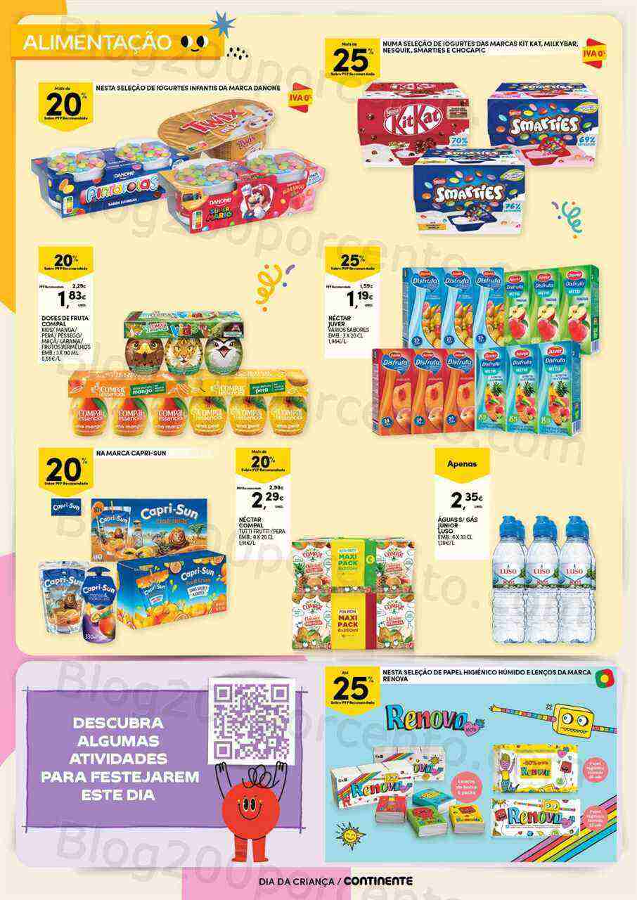 Antevisão Folheto CONTINENTE Especial Dia da Criança Promoções de 9 maio a 1 junho