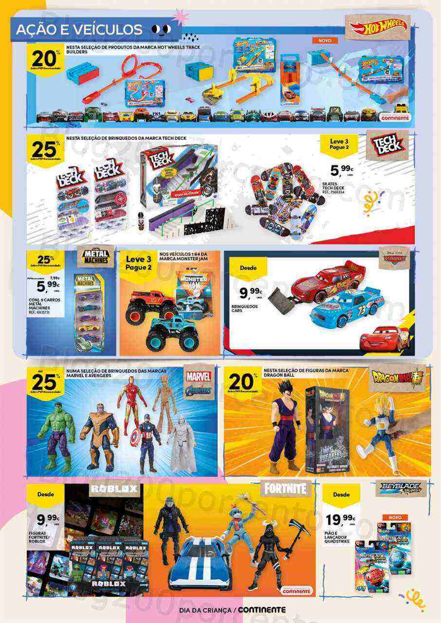 Antevisão Folheto CONTINENTE Especial Dia da Criança Promoções de 9 maio a 1 junho