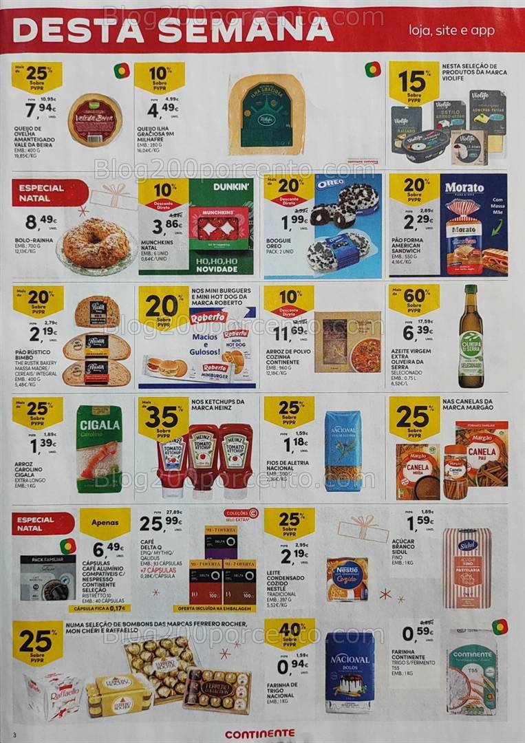 Antevisão Folheto CONTINENTE Promoções Fim de Semana - 20 a 23 dezembro