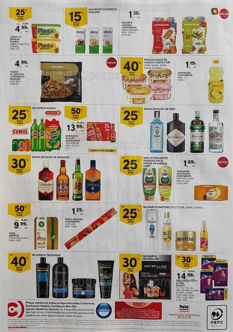 Antevisão Folheto CONTINENTE Promoções Fim de Semana - 20 a 23 dezembro