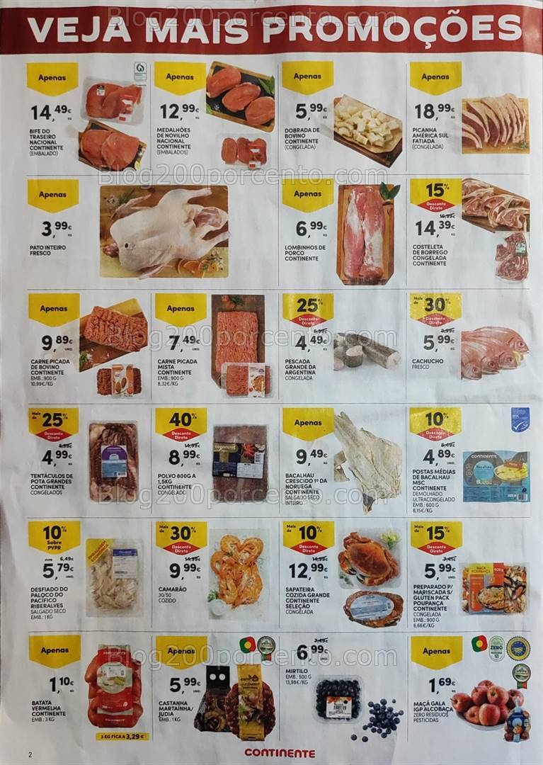 Antevisão Folheto CONTINENTE Promoções Fim de Semana 8 a 11 novembro