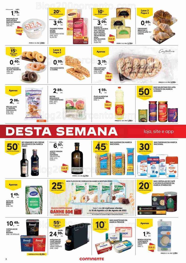 Antevisão Folheto CONTINENTE Promoções Fim de Semana - 18 a 21 agosto