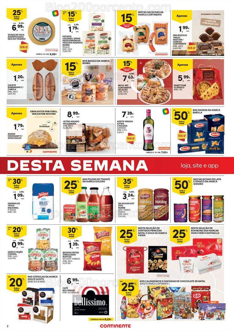 Antevisão Folheto CONTINENTE Promoções Fim de Semana - 24 a 27 novembro