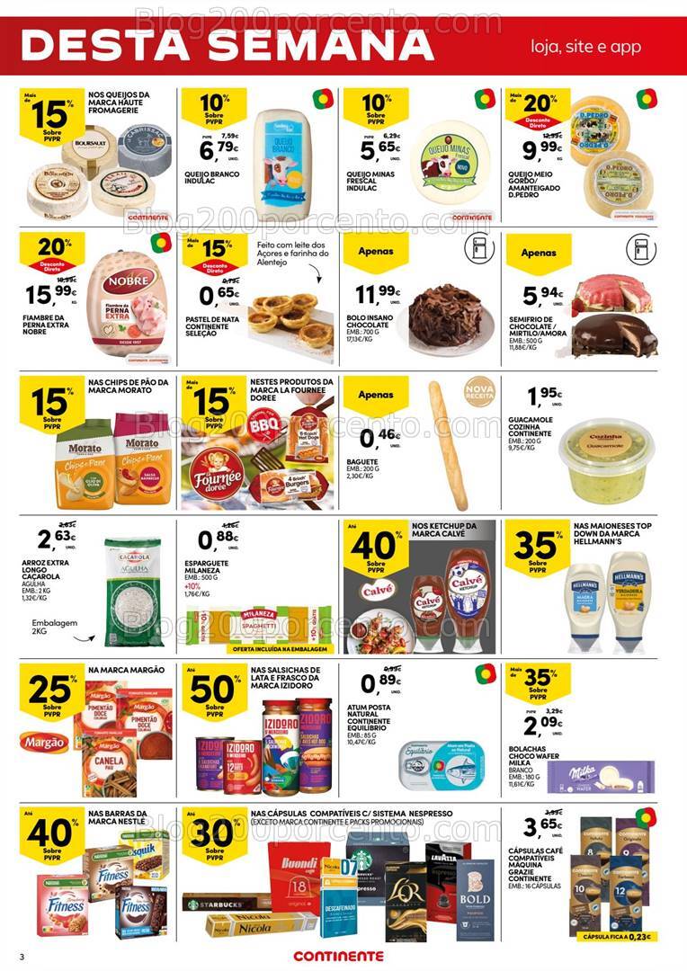 Antevisão Folheto CONTINENTE Promoções Fim de Semana - 9 a 12 agosto