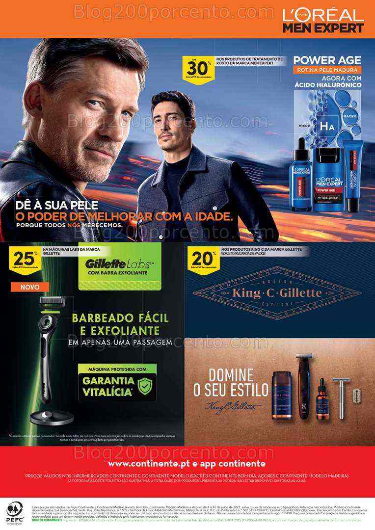 Antevisão Folheto CONTINENTE Homem Promoções de 4 a 16 julho