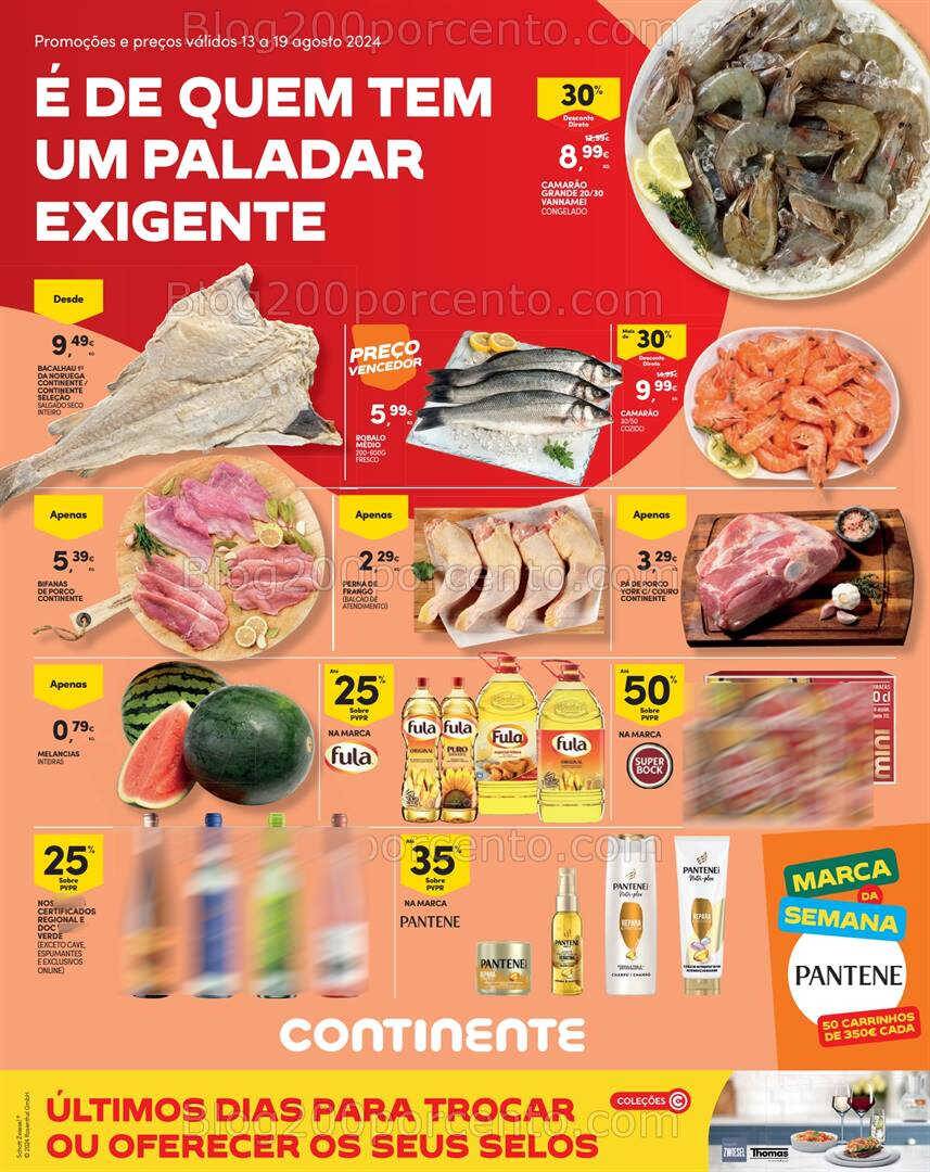 Antevisão Folheto CONTINENTE Madeira Promoções de 13 a 19 agosto