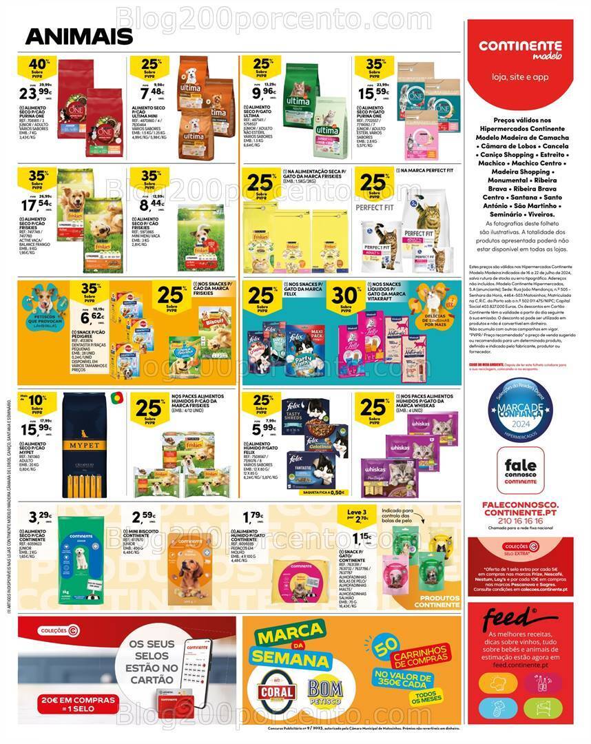 Antevisão Folheto CONTINENTE Madeira Promoções de 16 a 22 julho