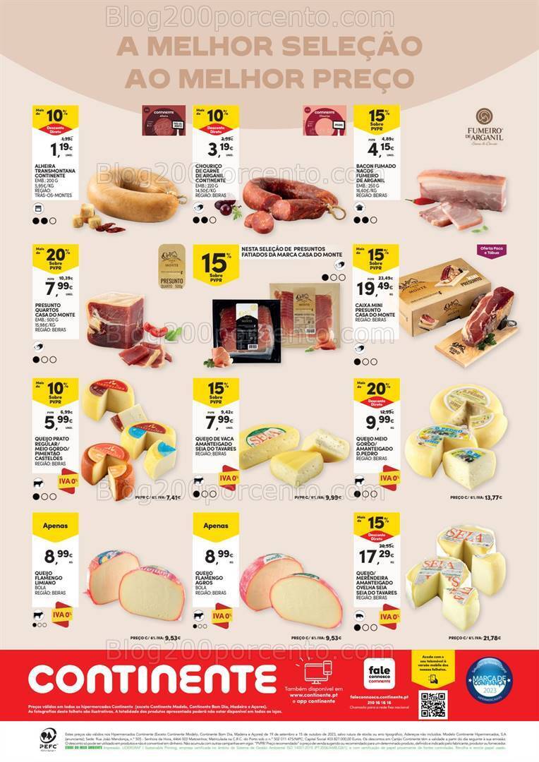 Antevisão Folheto CONTINENTE Feira QEV Promoções de 19 setembro a 15 outubro
