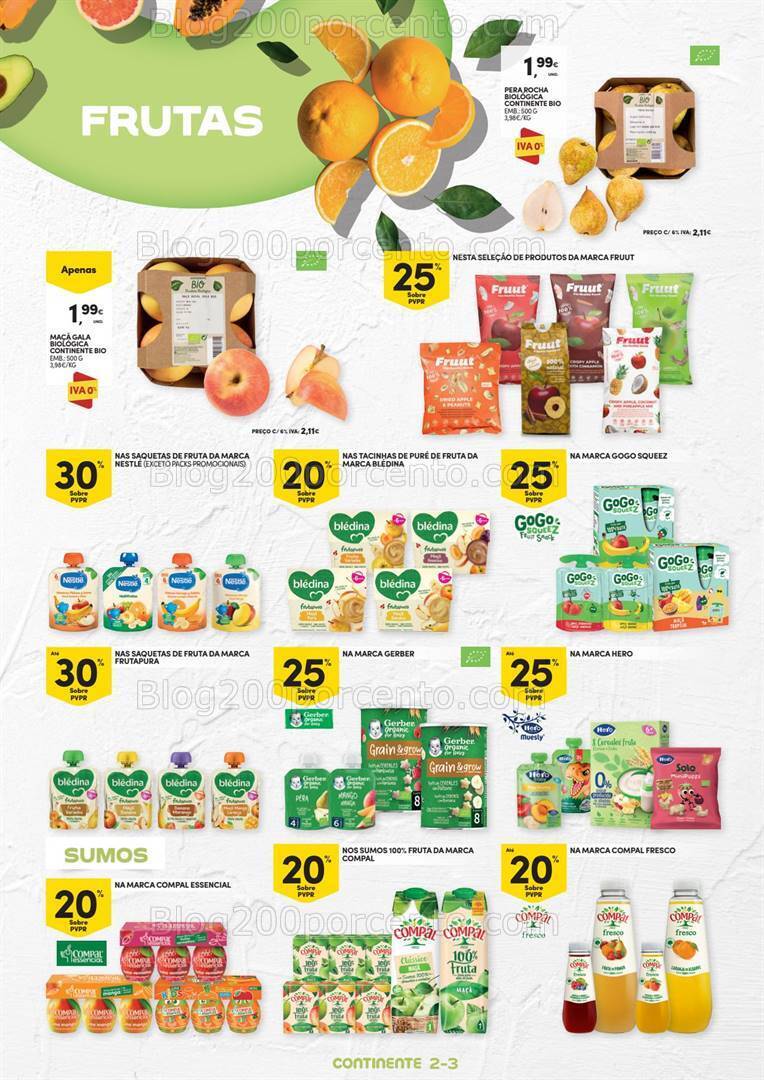 Antevisão Folheto CONTINENTE Vida Saudável Promoções de 19 setembro a 1 outubro